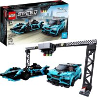 LEGO Speed Champions Formula E Panasonic Jaguar Racing GEN2 car & Jaguar I-PACE eTROPHY (76898)