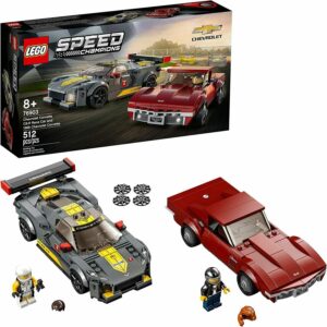 LEGO Speed Champions Chevrolet Corvette C8.R Race Car and 1969 Chevrolet Corvette (76903)