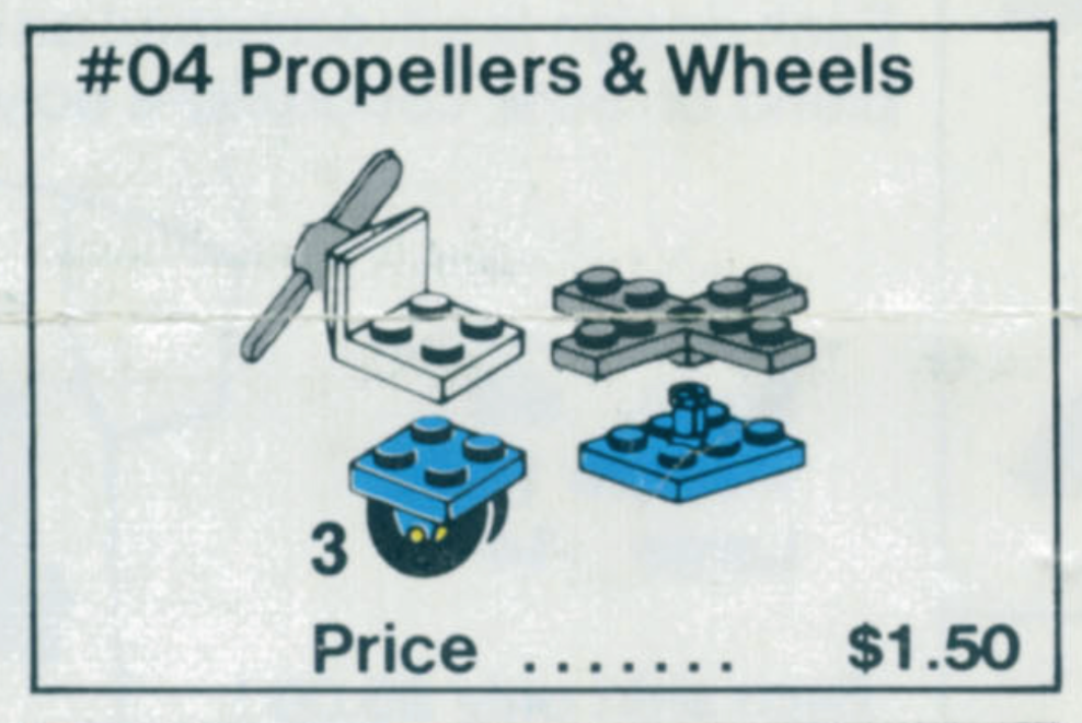 LEGO Service Packs Propellers and Wheels (04-1)