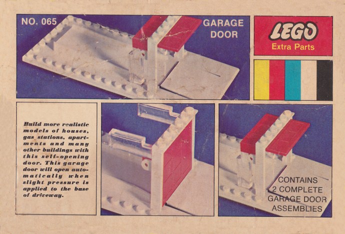 LEGO Samsonite Two Garage Door Kits (065-1)