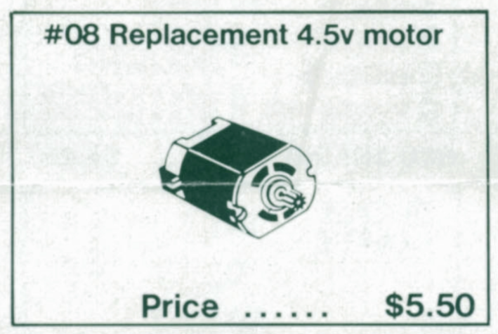 LEGO Technic 4.5V Replacement Motor (08-1)