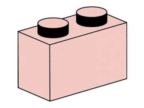 LEGO Bulk Bricks 1 x 2 Sand Red Bricks (10003-1)