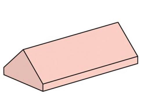 LEGO Bulk Bricks 2 x 4 Sand Red Ridge Roof Tiles Steep Slope (10007-1)
