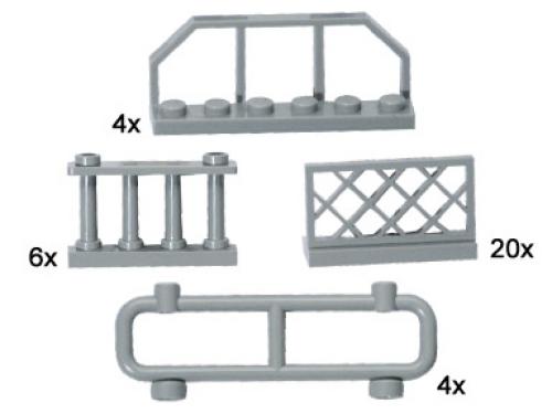 LEGO Bulk Bricks Gray Fences (10050-1)