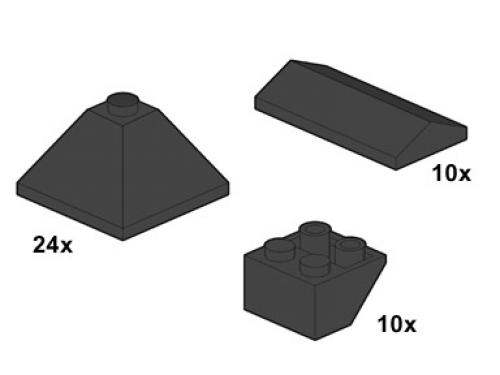 LEGO Bulk Bricks Black Slopes 33 (10053-1)