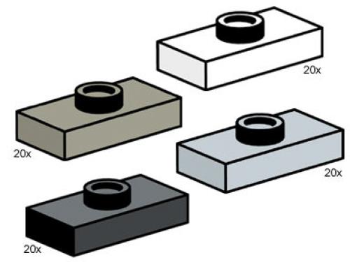 LEGO Bulk Bricks Jumper Bricks (10115-1)
