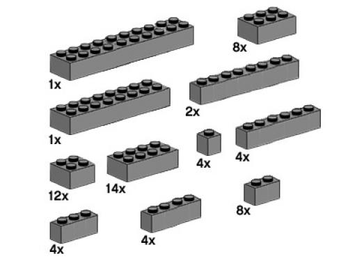 LEGO Bulk Bricks Assorted Dark Gray Bricks (10146-1)