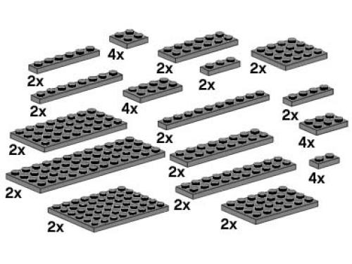 LEGO Bulk Bricks Assorted Dark Gray Plates (10149-1)