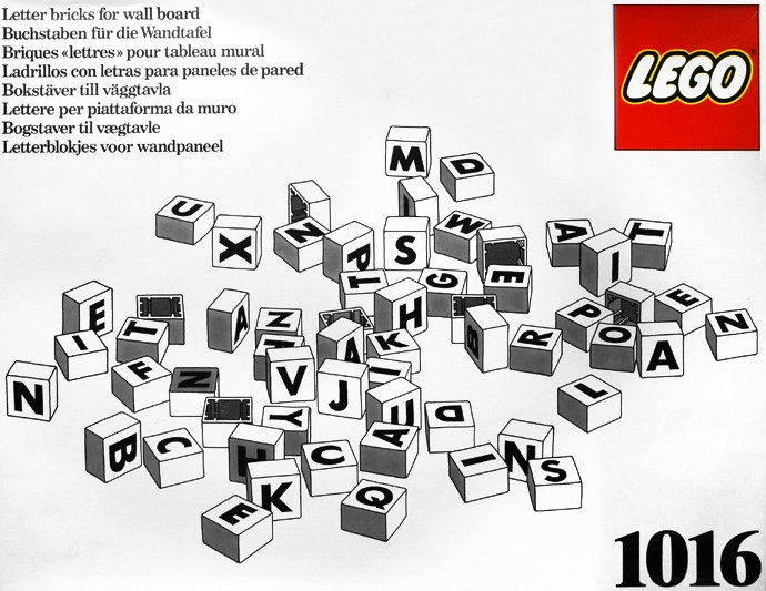 LEGO Duplo and Explore Letter Bricks for Wall Board (1016-1)