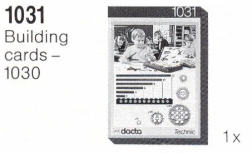 LEGO Technic Building Cards - 1030 (1031-1)