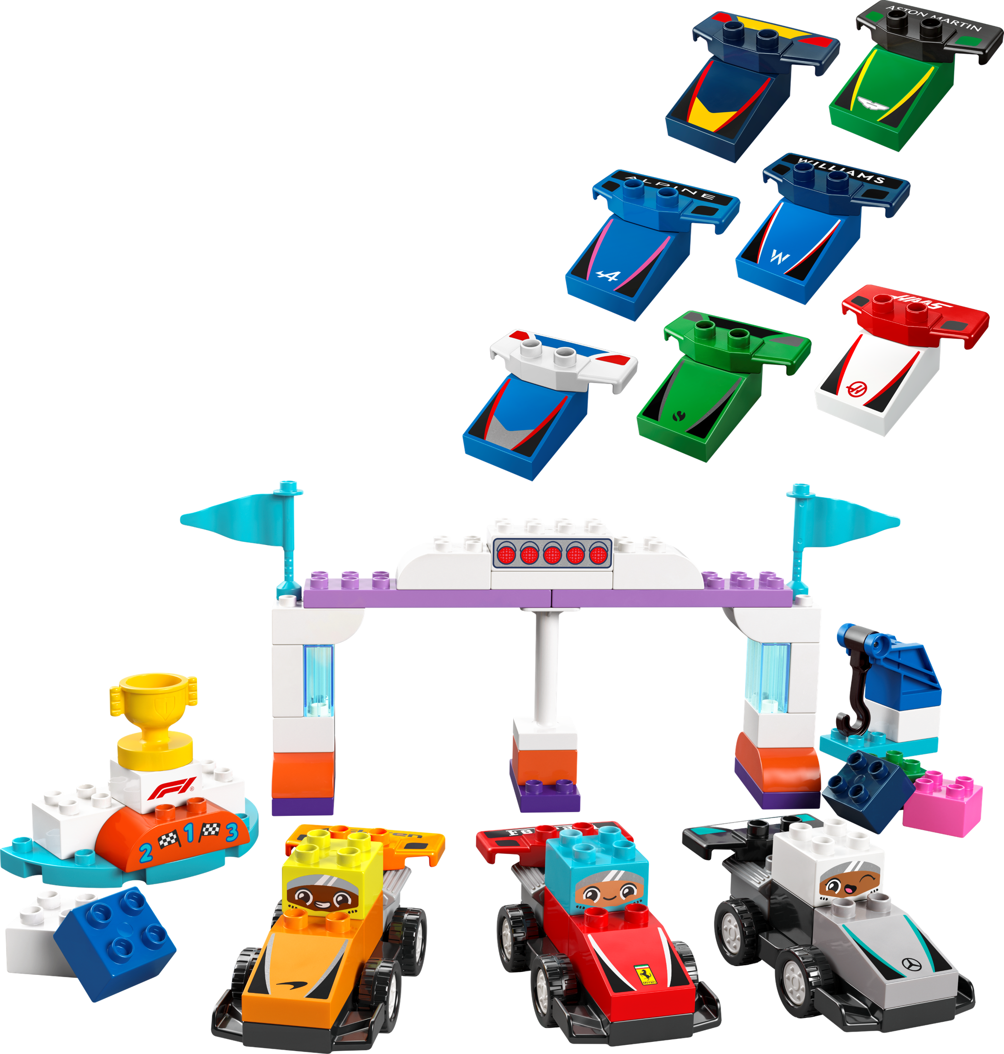 LEGO Duplo F1 Team Race Cars & Drivers (10445-1)