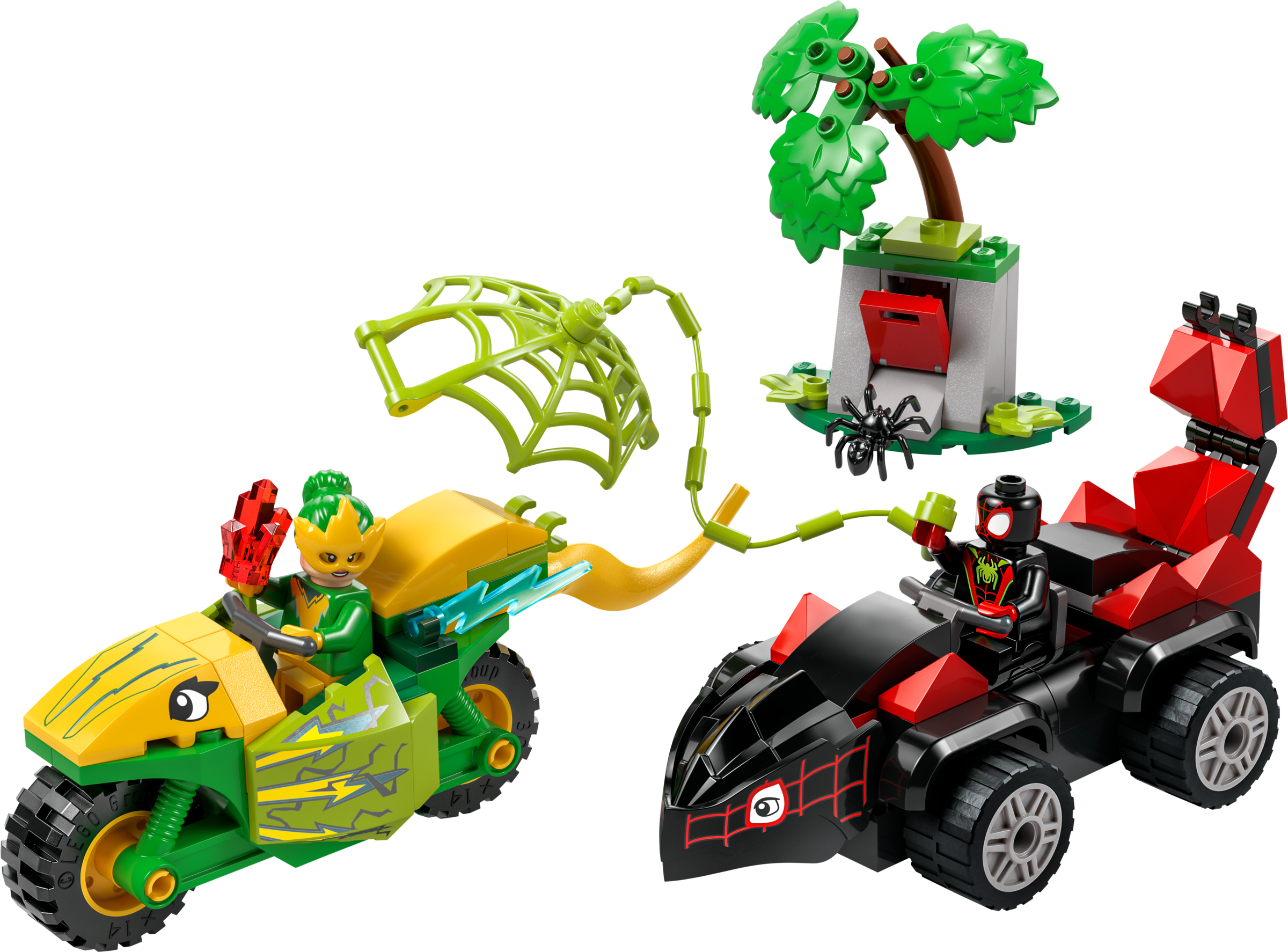 LEGO Spidey and His Amazing Friends Spin and Electro Dinosaur Vehicle Chase (11198-1)