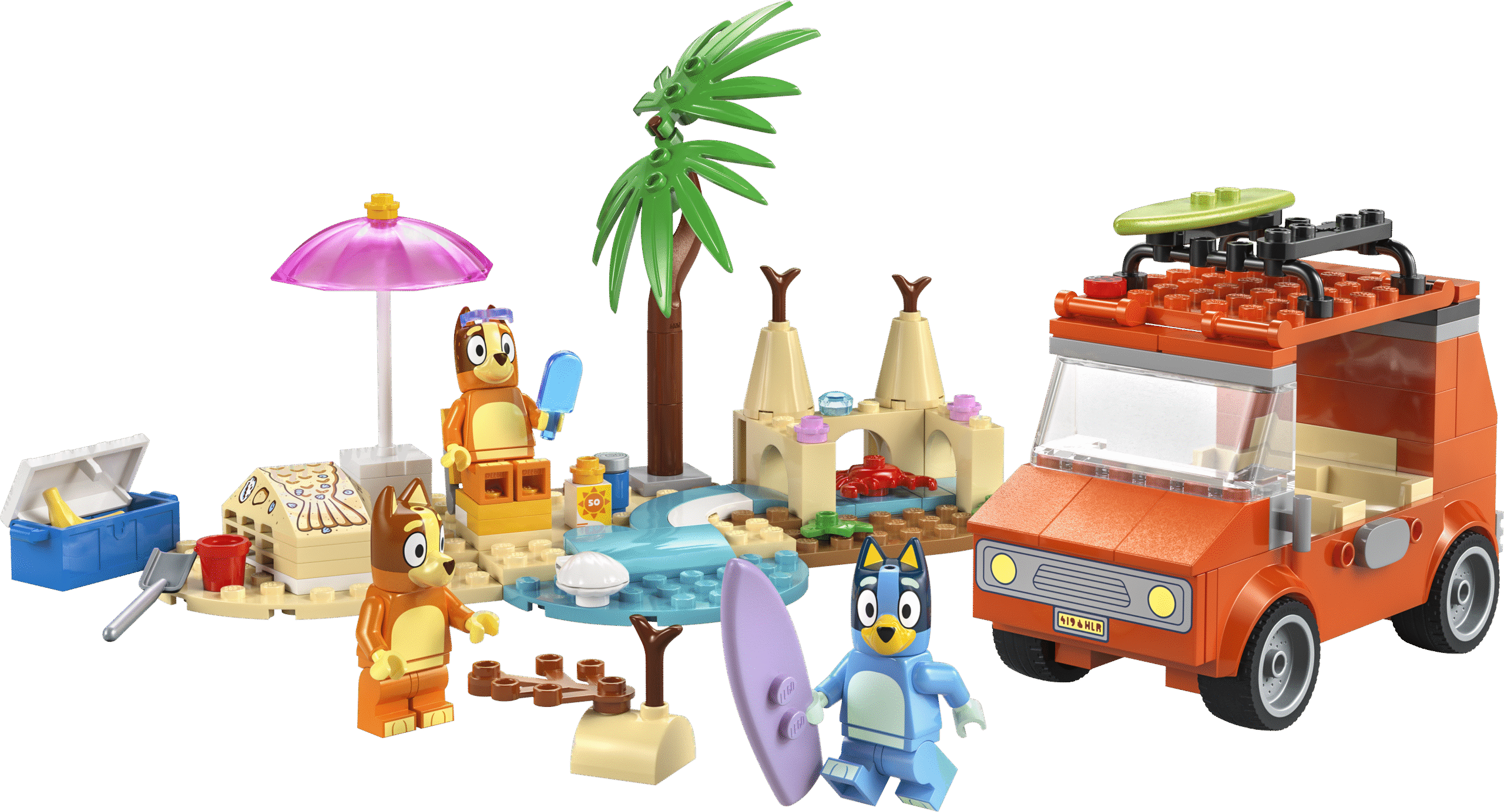LEGO Bluey Bluey’s Beach & Family Car Trip (11202-1)