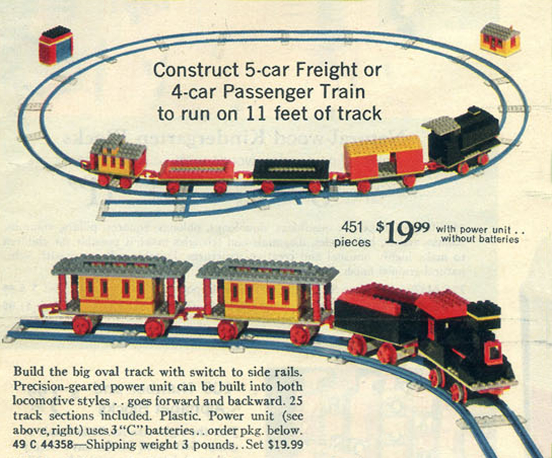 LEGO 4.5V Motorized Freight or Passenger Train (Sears Exclusive) (118-3)