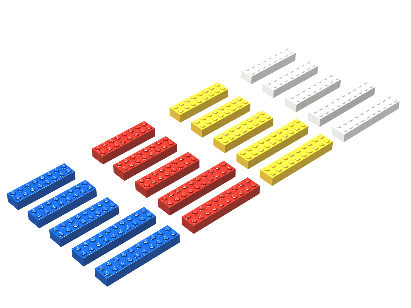 LEGO Supplemental 2 x 8 & 2 x 10 Bricks (1215-2)