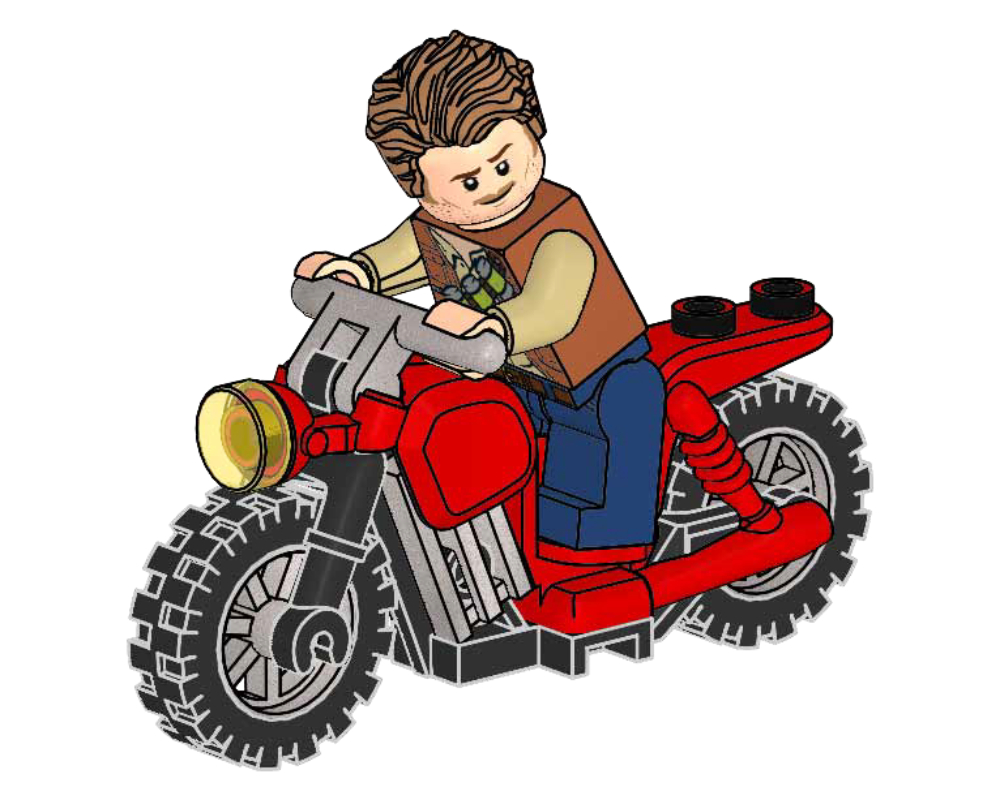 LEGO Jurassic World Owen Grady and Red Motorbike (122114-1)
