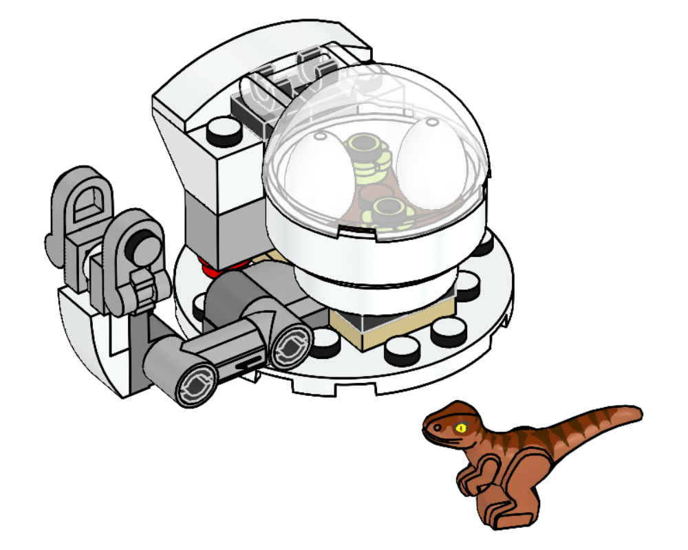LEGO Jurassic World Raptor with Breeding Station (122219-1)