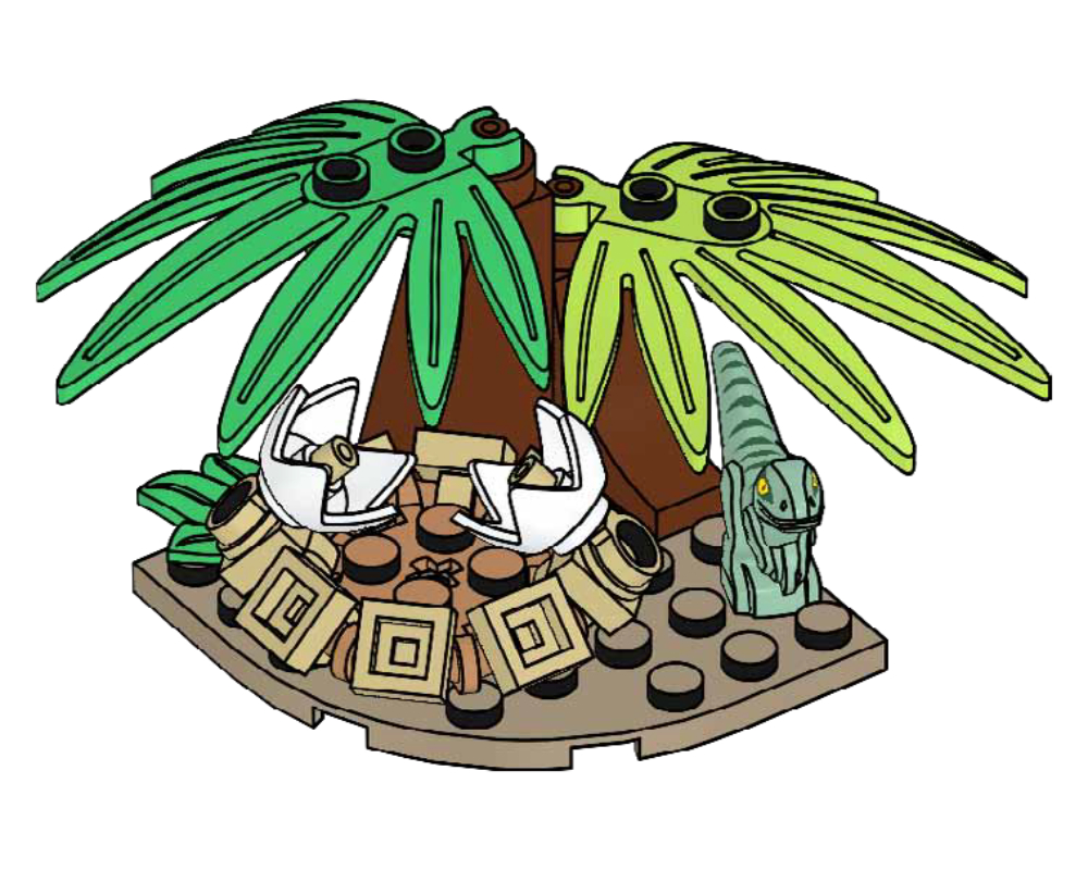 LEGO Jurassic World Raptor and Nest (122221-1)