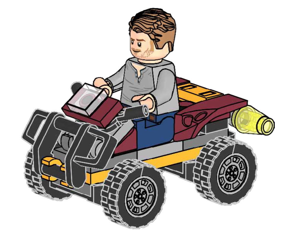 LEGO Jurassic World Owen and Quad (122223-1)