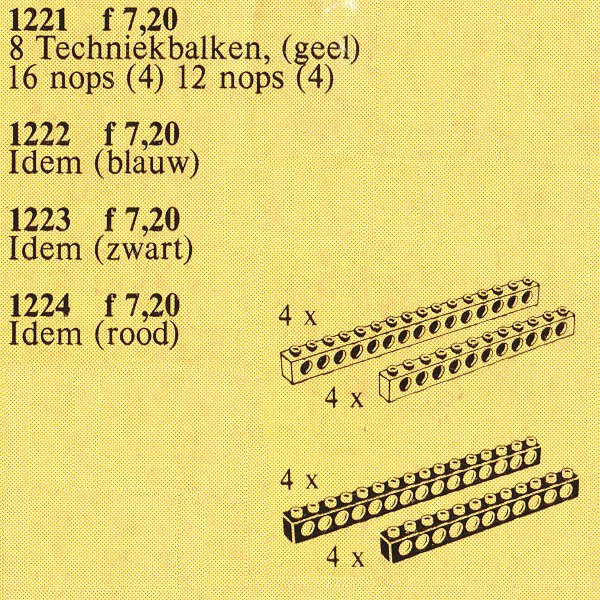 LEGO Technic TECHNIC beams - black (1223-1)