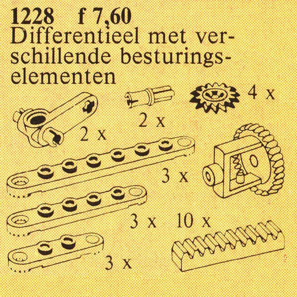 LEGO Technic Differential Gear Housing (1228-1)