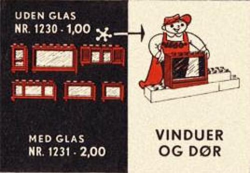 LEGO Supplemental Windows and Door without Glass (1230-2)