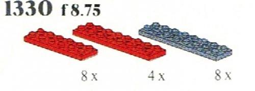 LEGO Technic Red/Black Plates (1330-1)