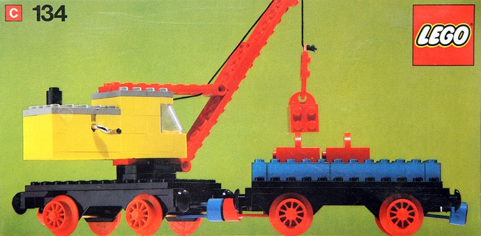 LEGO 4.5V Mobile Crane and Wagon (134-1)