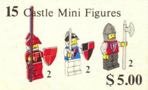 LEGO Service Packs Castle Mini Figures (15-1)