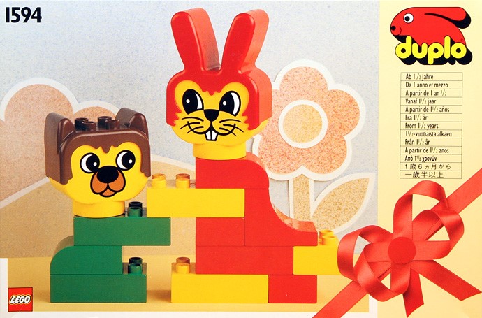 LEGO Basic Set Rabbit and Bear Friend (1594-1)