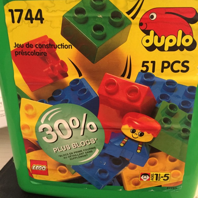 LEGO Basic Set Medium Bucket (1744-1)