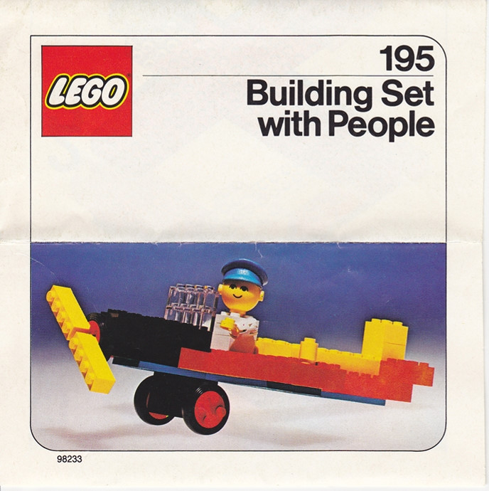 LEGO Building Set with People Airplane (195-1)
