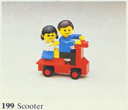 LEGO Building Set with People Scooter (199-1)