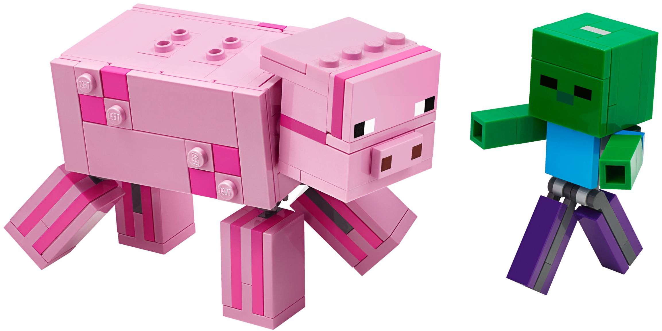 LEGO Minecraft BigFig Pig with Baby Zombie (21157-1)