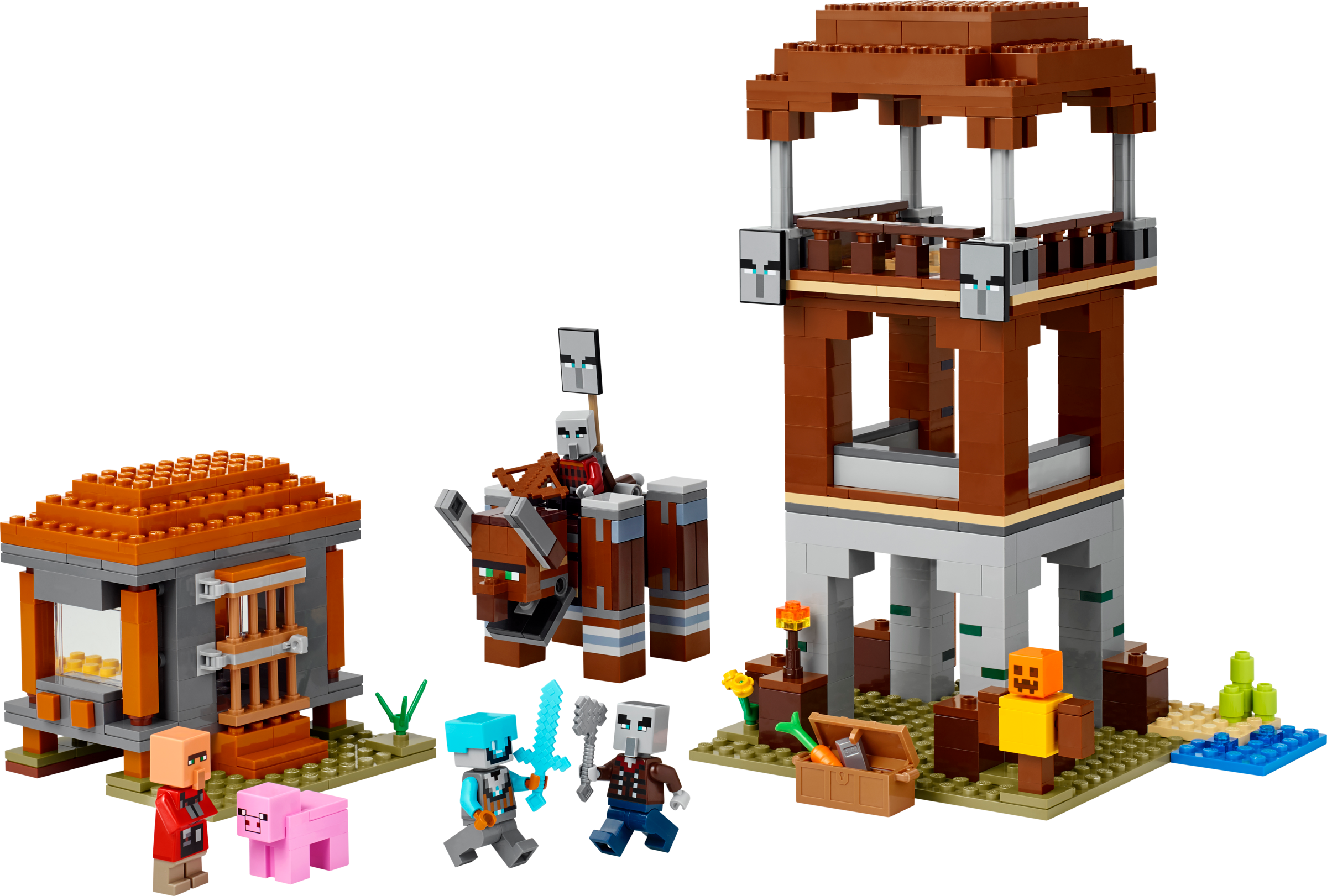 LEGO Minecraft The Pillager Outpost and Ravager (21278-1)