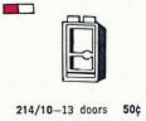 LEGO Supplemental 1 x 2 x 4 Glass Door in Frame, Left (214.10-1)