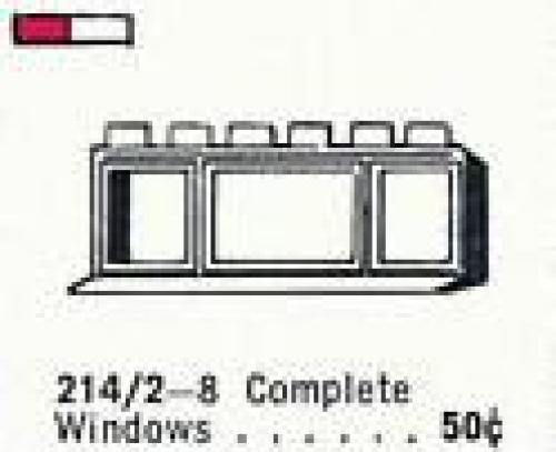 LEGO Supplemental 1 x 6 x 2 Triple-Pane Window in Frame (214.2-1)