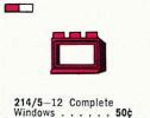 LEGO Supplemental 1 x 3 x 2 Window in Frame (214.5-1)