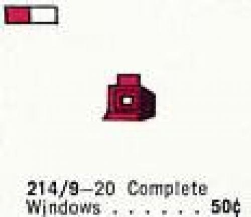 LEGO Supplemental 1 x 1 x 1 Window Frame (214.9-1)