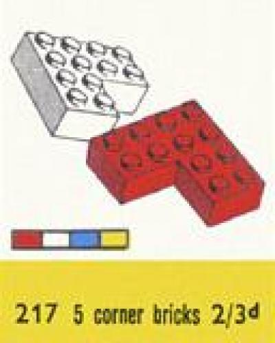 LEGO Supplemental 4 x 4 Corner Bricks (217-2)