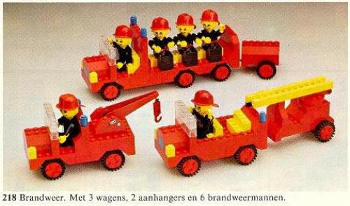 LEGO Building Set with People Firemen (218-1)