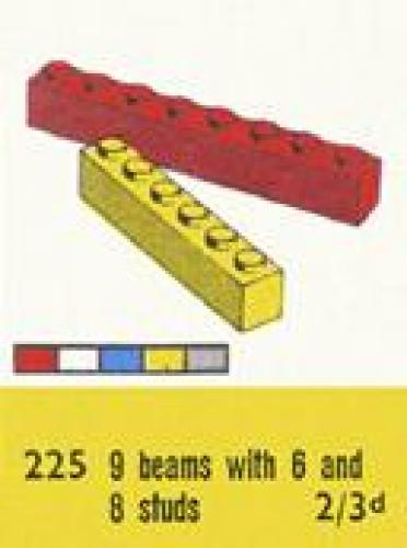 LEGO Supplemental 1 x 6 and 1 x 8 Bricks (225-1)