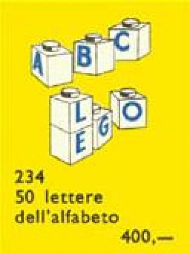 LEGO Supplemental Letter Bricks (234-1)