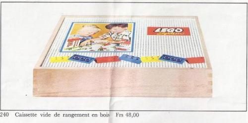 LEGO System Wooden Storage Box Large, Empty (240-1)