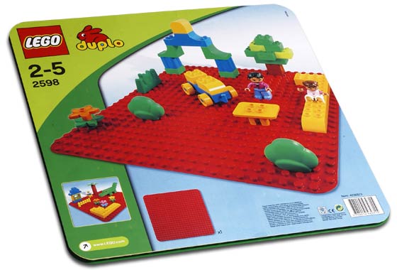 LEGO Basic Set Large Red Building Plate (2598-1)