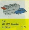LEGO HO 1:87 Vehicles 1:87 VW Beetle with Garage (261-3)