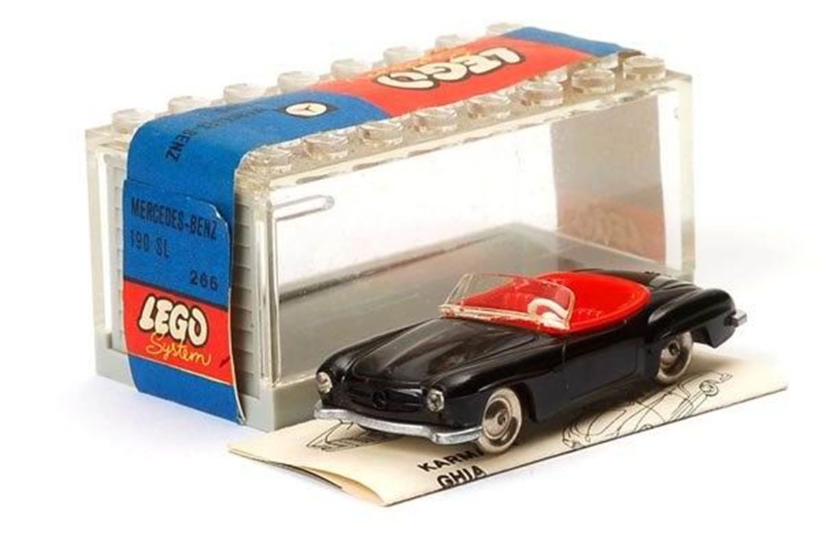 LEGO HO 1:87 Vehicles 1:87 Mercedes 190 SL with Garage (266-2)