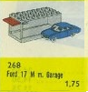 LEGO HO 1:87 Vehicles 1:87 Ford Taunus 17M with Garage (268-2)
