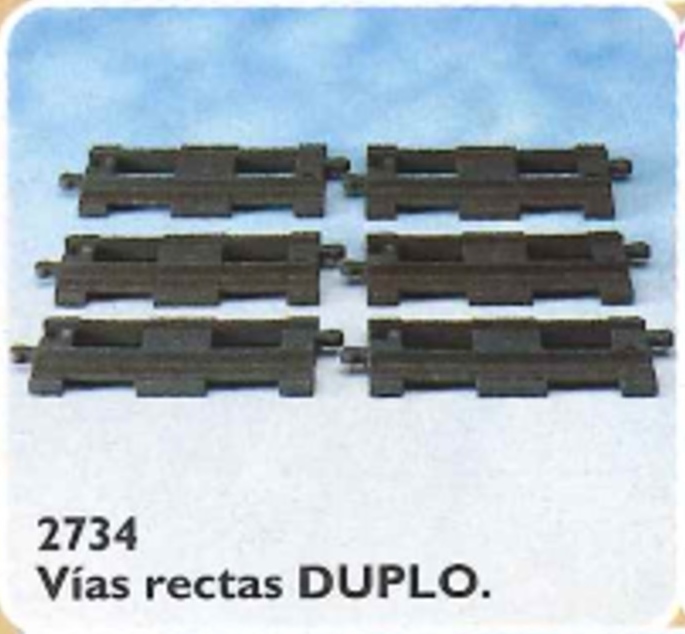 LEGO Trains Straight Track (Straight Rails) (2734-2)