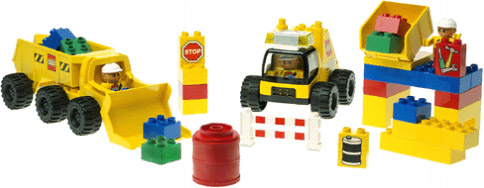 LEGO Town Big Wheels Road Worker Set (2814-1)